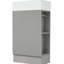 Meuble-lavabo gris 18,6 po avec planche et lavabo en céramique, tablette incluse-1142543135