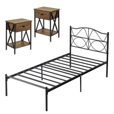 Kempst Steel Piece Bedroom Set