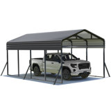 12 ft. W x 20 ft. D Metal Carport, Car Canopy and Shelter