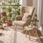 Upholstered With Footstool Armchair-135664581