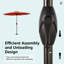 Parasol de marché de 132 po Haque-2027182457