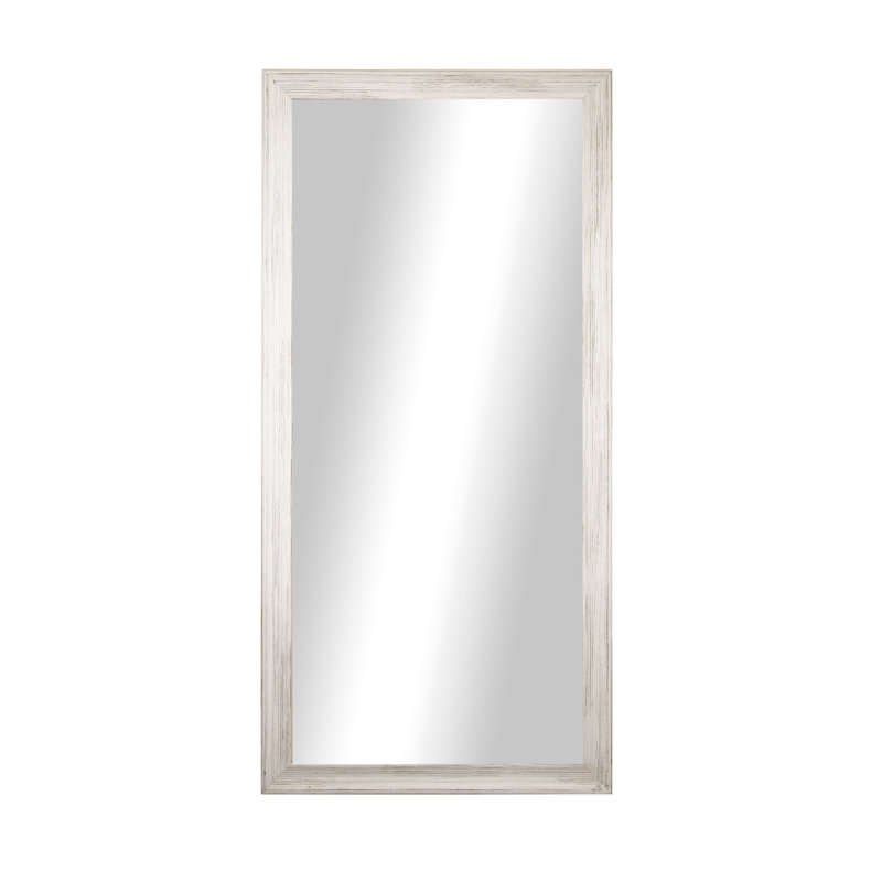 Miroir d'appoint sanglant, H 30 po x l 53 po, Blanc