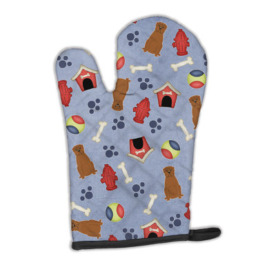 Caroline's Treasures Dog House Polyester Oven Mitt