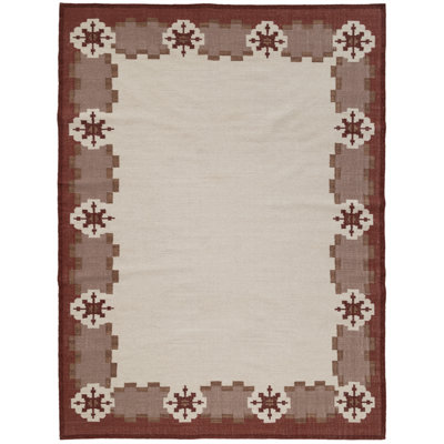 Heidi Nordic Flatweave Geometric Wool Rug