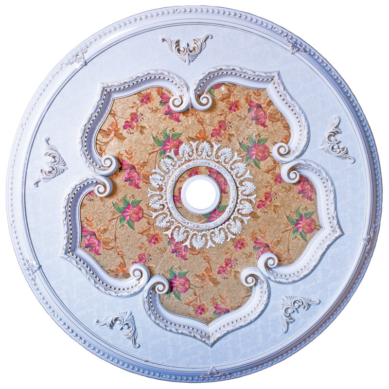 Round White Ceiling Medallion