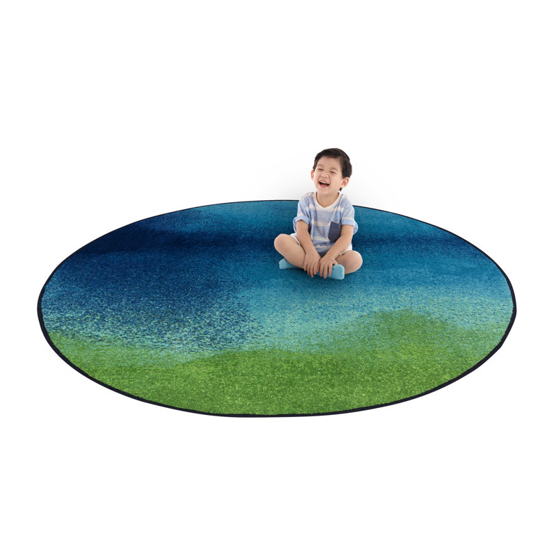 Tapis couleur enfant Kid Essentials, Rond 5 pi 4 po