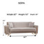 Senfe 3 - Piece Living Room Set-709883727