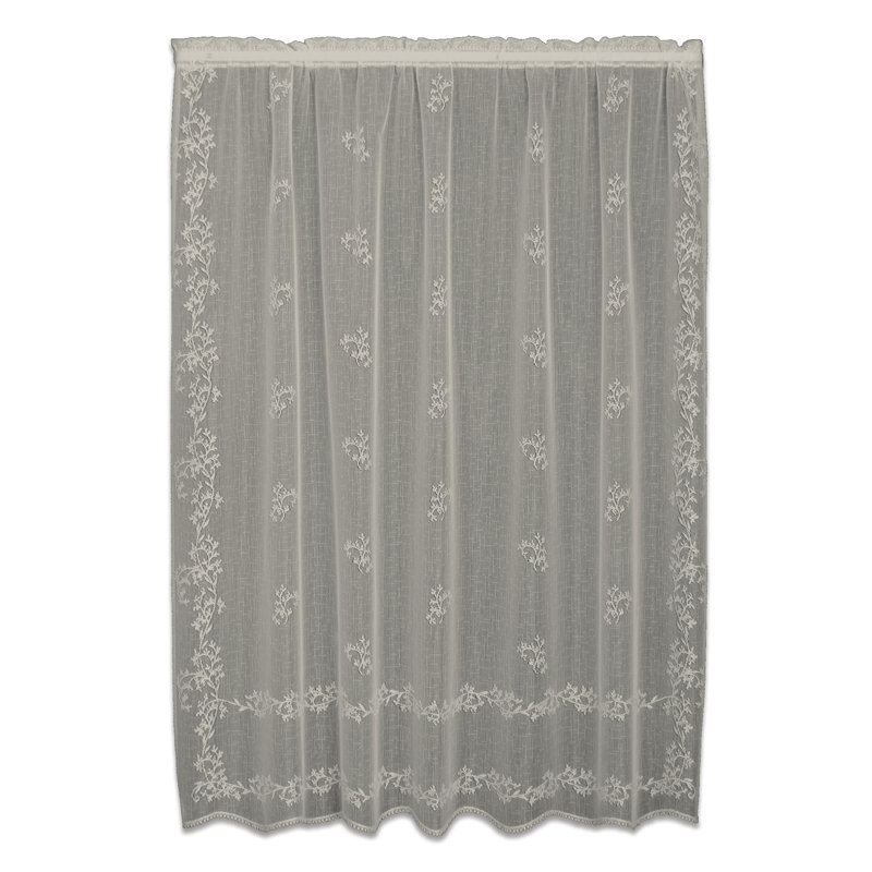 Omri 100% Polyester Sheer Curtain Single Panel, 60" W x 96" L