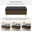 Banc de rangement avec repose-pieds rembourré Milos-299881992