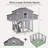 Large Chicken Coop - Unique Folding Design for Easy to Set Up - Chicken House for Outdoor with Two Nesting Box, Leakproof Pull-on Tray, and UV-Resistant Roof Panel