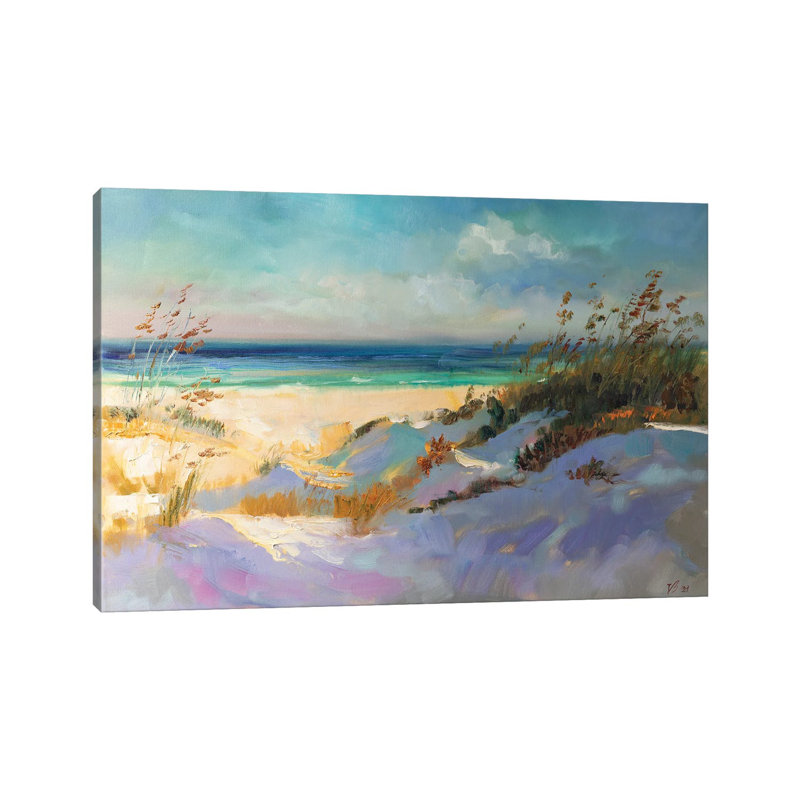 Seascape In North Sea by Katharina Valeeva - Wrapped Canvas Painting, 20.32 cm H x 30.48 cm W