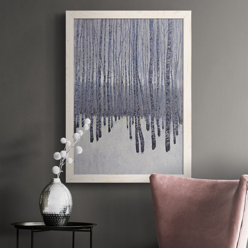 «Bare Trees in Winter I», reproduction d'un seul cadre photo sur toile, Blanc, H 37,5 po x l 27,5 po x P 1 po