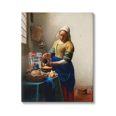 Drôle de peinture classique sur toile par Birch & Ink