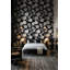Papier peint floral, décoration murale moderne noire-1072981668