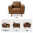 Havens 39.3'' Wide Upholstered Accent Chair With Solid Wood Legs-707905648