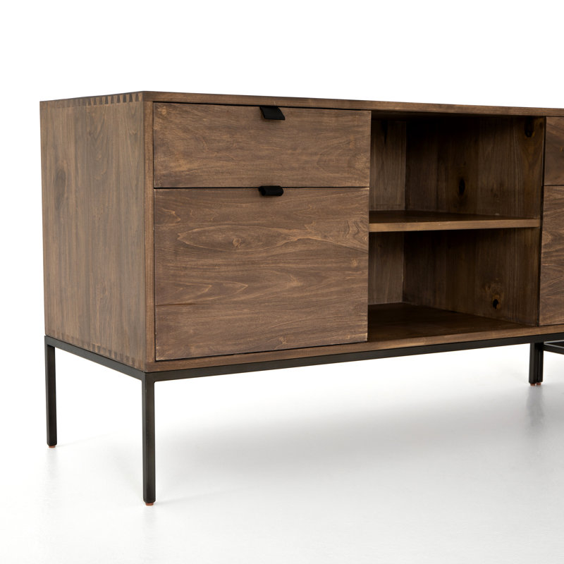 Trey Solid Wood Writing Desk, Auburn Poplar