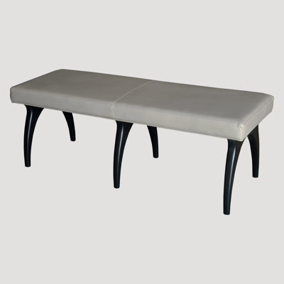 Chelan Genuine Leather Upholstered Bench