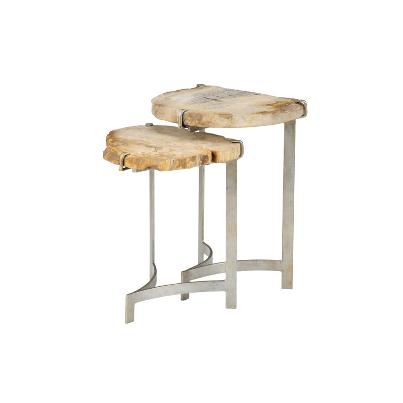 Bedrock Solid Wood Nesting End Table
