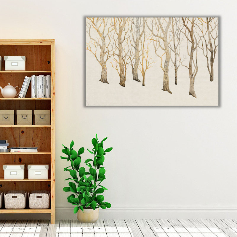 «Bare Trees II», reproduction d'art sur toile, H 20 po x l 30 po
