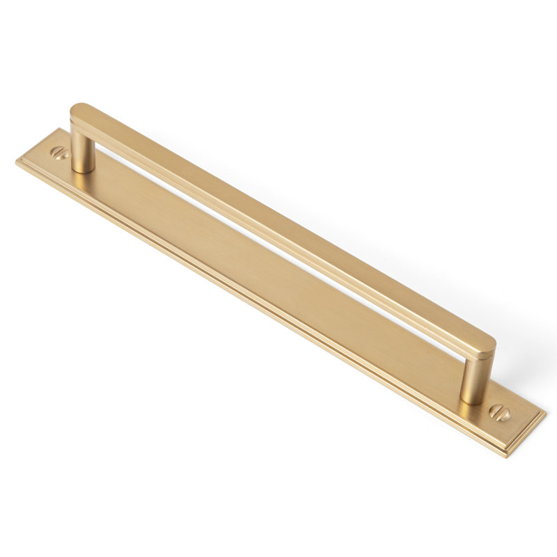 Ensemble de poignées robustes pour barre avec panneau (G015), 5", Bronze champagne