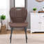 Ensemble de 4 chaises confortables en cuir PU, métal moderne pour la cuisine