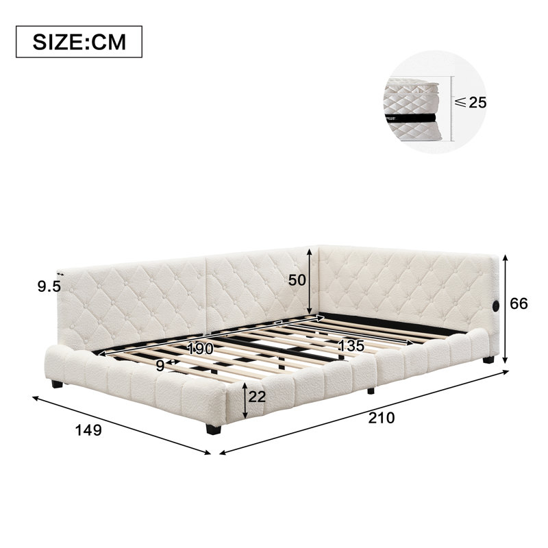 Upholstered, Double (4'6)