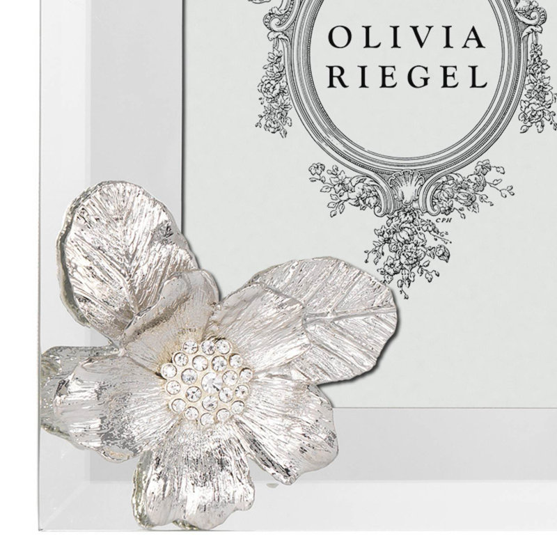 Botanica Glass Picture Frame, Silver, 8" x 10"