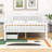 Hael Wood Platform Bed with Dual Storage Drawers and Safety Guardrails-1171925317-1171925316
