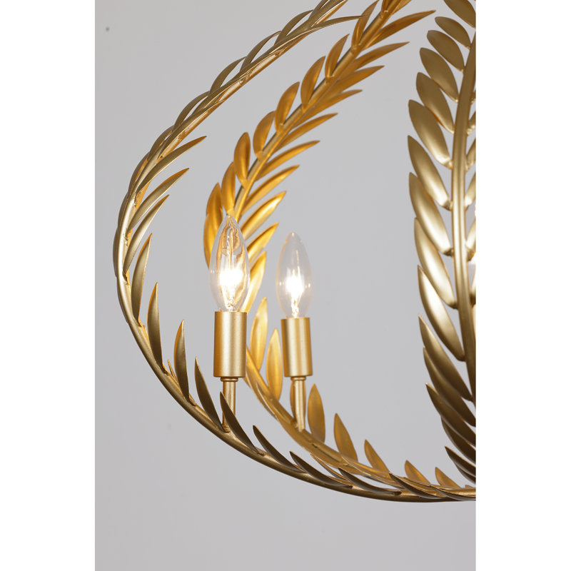 Atlas 6-Light Chandelier in Grecian Gold by Breegan Jane