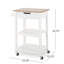 Multipurpose Kitchen Cart with Storage and Butcher Block, Perfect for Additional Prep Space and Organization