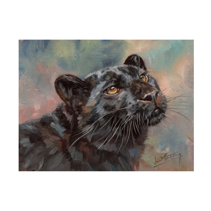 «David Stribble Black Panther», art sur toile, H 14 po x l 19 po