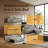 90.2" 4-Seater Teddy Fabric Sofa Bed | 3-In-1 King Size Convertible Sleeper With Seat Storage | Comfy Deep Seat Sofa With Casters For Living Room, Office, Apartment, Light Grey-1311068423