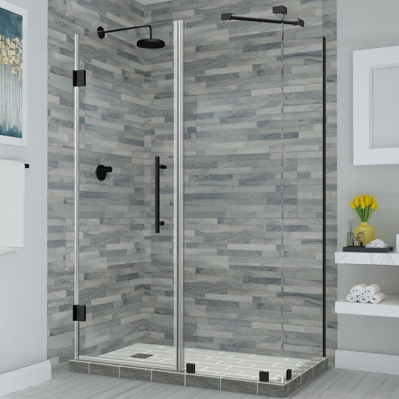Cabine de douche rectangulaire à charnière 38 po x 72 po Bromley