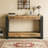 Farmhouse Wood Console Table Sofa Table Behind Couch