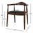 Kuo 19.3'' H Faux Leather Upholstered Armchair-1822831363