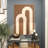 The Novogratz Polyester Geometric Living Room Framed Wall Art with Tan Layered Arches