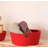 Handmade Cotton Basket Set (3 Pieces), Red Color, 7.9 x 7.9 x 3.1 Inches | 100% Cotton Jute Rope, Perfect for Desk Organization & Home Décor | Stylish Storage Solution for All Your Needs-1616216992-1616216996