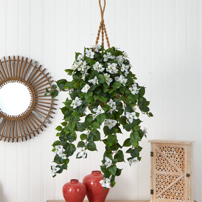 28'' Faux Ivy Plant in Wicker Basket