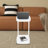 C-Shaped Side Table With Wheels 18.11(W)*13.78(D)*24.8(H)INCH-156165045