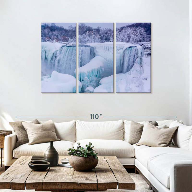 Alvord Frozen Niagara Falls, 48" H x 74" W