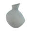 Vase de table artistique en céramique à centre ouvert pour présentation décorative - Grand vase sculptural pour composition florale dans le salon - Vert