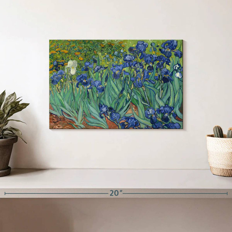 Harnek Irises 1889, 8" H x 12" W