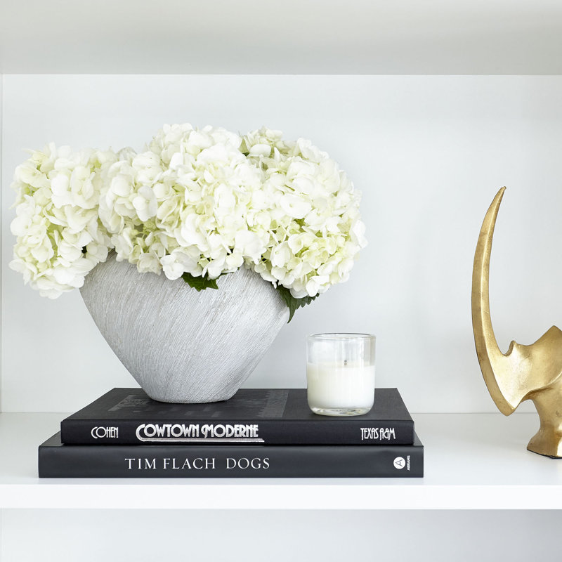 Selena Ceramic / Porcelain Table Vase, 6.25" H x 8.25" W x 6.75" D
