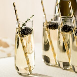 Iridescent Stemless Champagne Flutes Set of 4 - World Market