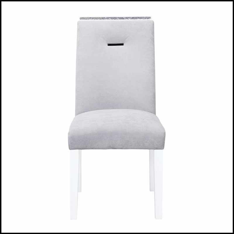 Ensemble de 2 chaises de salle à manger gris ARIYA de conception ergonomique pour un confort et une esthétique moderne