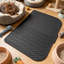 Tapis de litière extra large 90 x 68 cm, en silicone imperméable, pour plusieurs chats, noir.-134581767