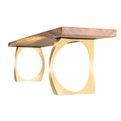 Gold Cleo Metal Bench Legs