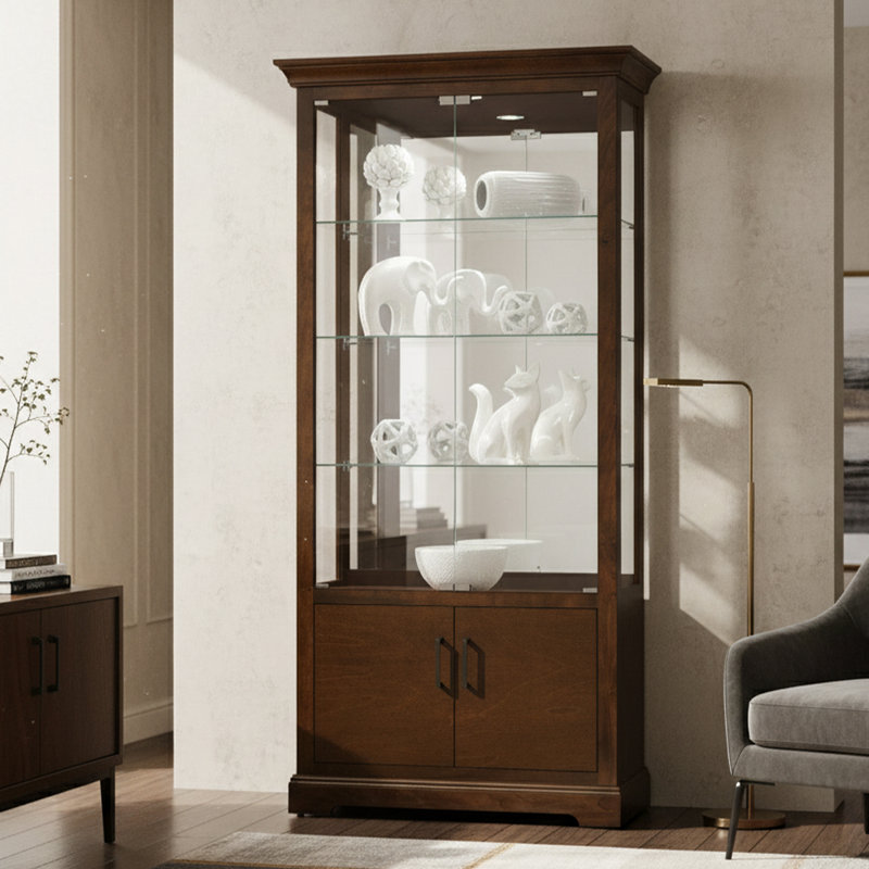 Vitrine lumineuse Breindel, Cerise bordeaux