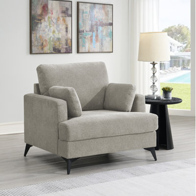 Ernie Modern Grey Accent Chair 