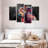" Cow Abstract " 4 Piece Art Set-93024395